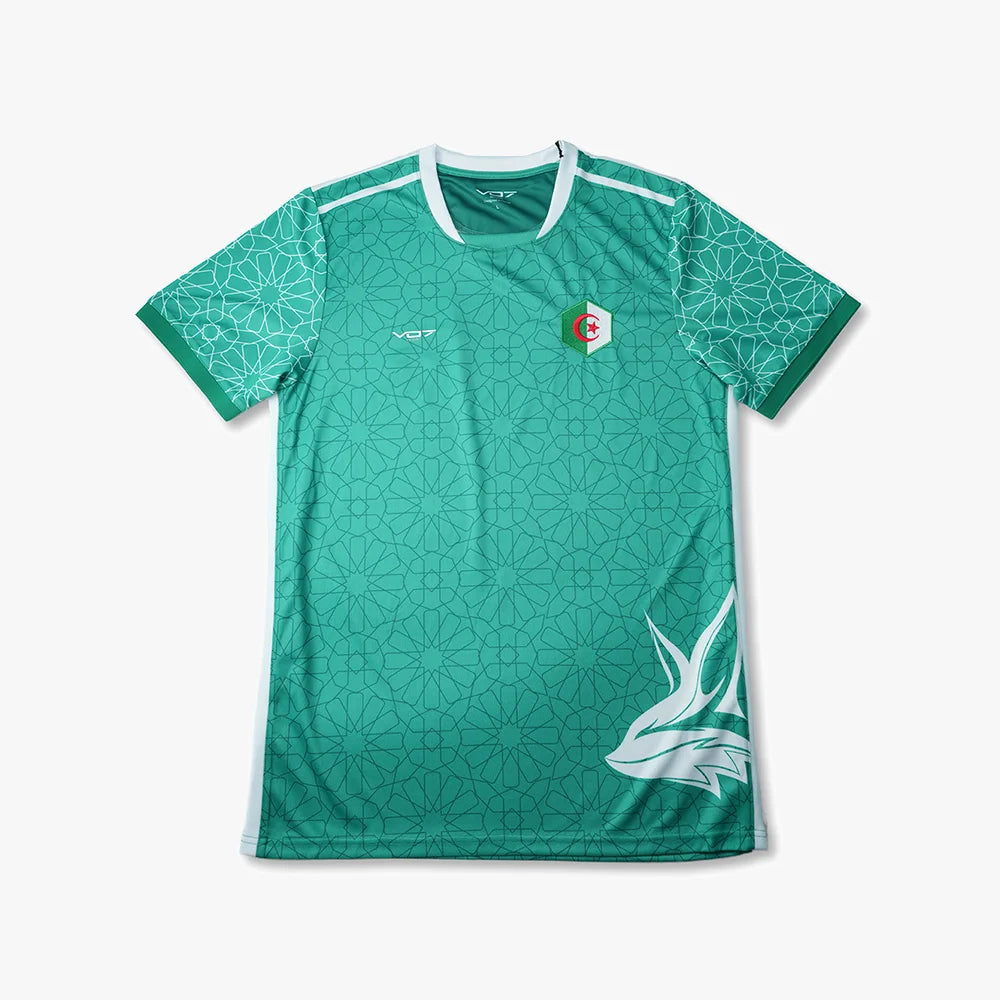 V 07 MAILLOT ALGERIE GREEN T-SHIRT VERT 1