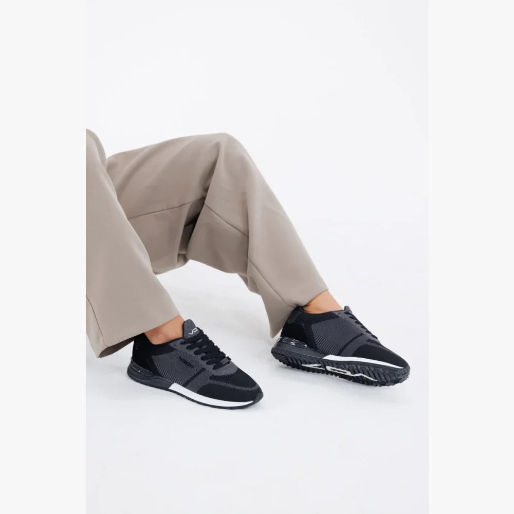 V 07 MILAN KNIT BLACK SNEAKERS ELÉGANCE NOIR 2