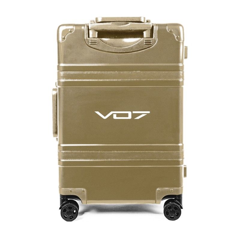 VO7 GOLD ALUMINUM CARRY-ON CASE