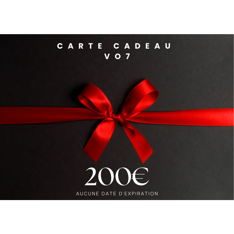 Carte Cadeau Vo7 - 200,00 € - Carte Cadeau