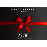 Carte Cadeau Vo7 - 250,00 € - Carte Cadeau