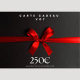 Carte Cadeau Vo7 - 250,00 € - Carte Cadeau