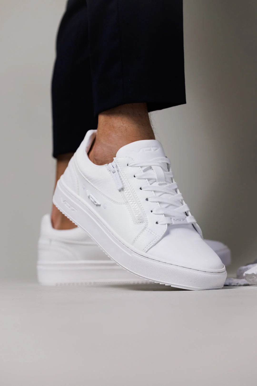 V 07 ROMA SNAKE WHITE SNEAKERS BLANC 7