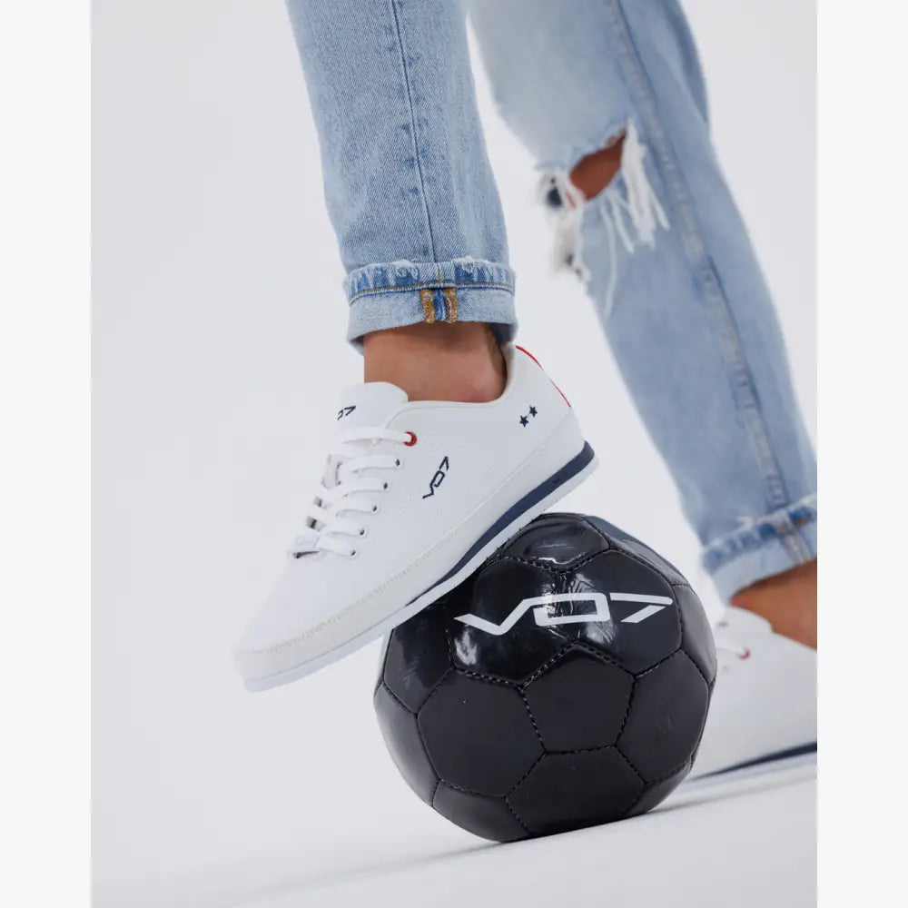 V 07 YACHT 10 WHITE SNEAKERS ELÉGANCE ROUGE 6