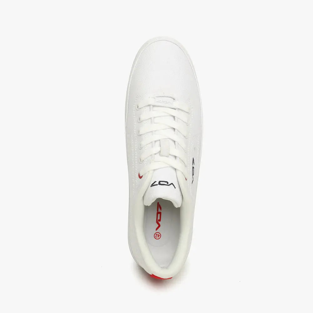V 07 YACHT 10 WHITE SNEAKERS ELÉGANCE ROUGE 5