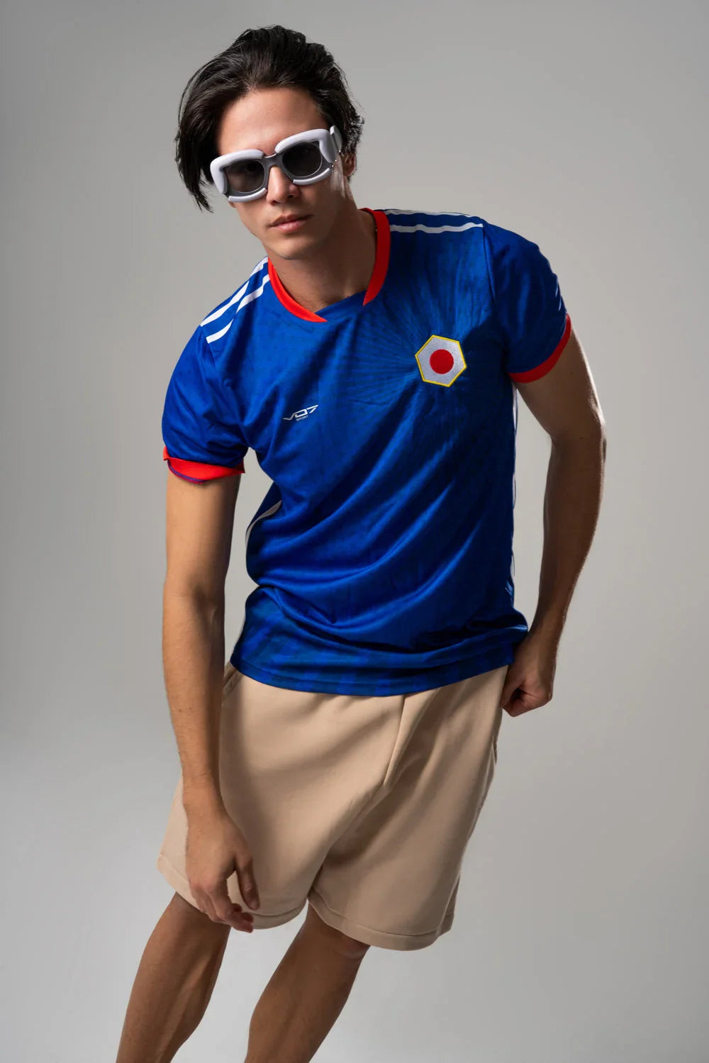 V 07 MAILLOT JAPON BLEU T-SHIRT BLEU 4