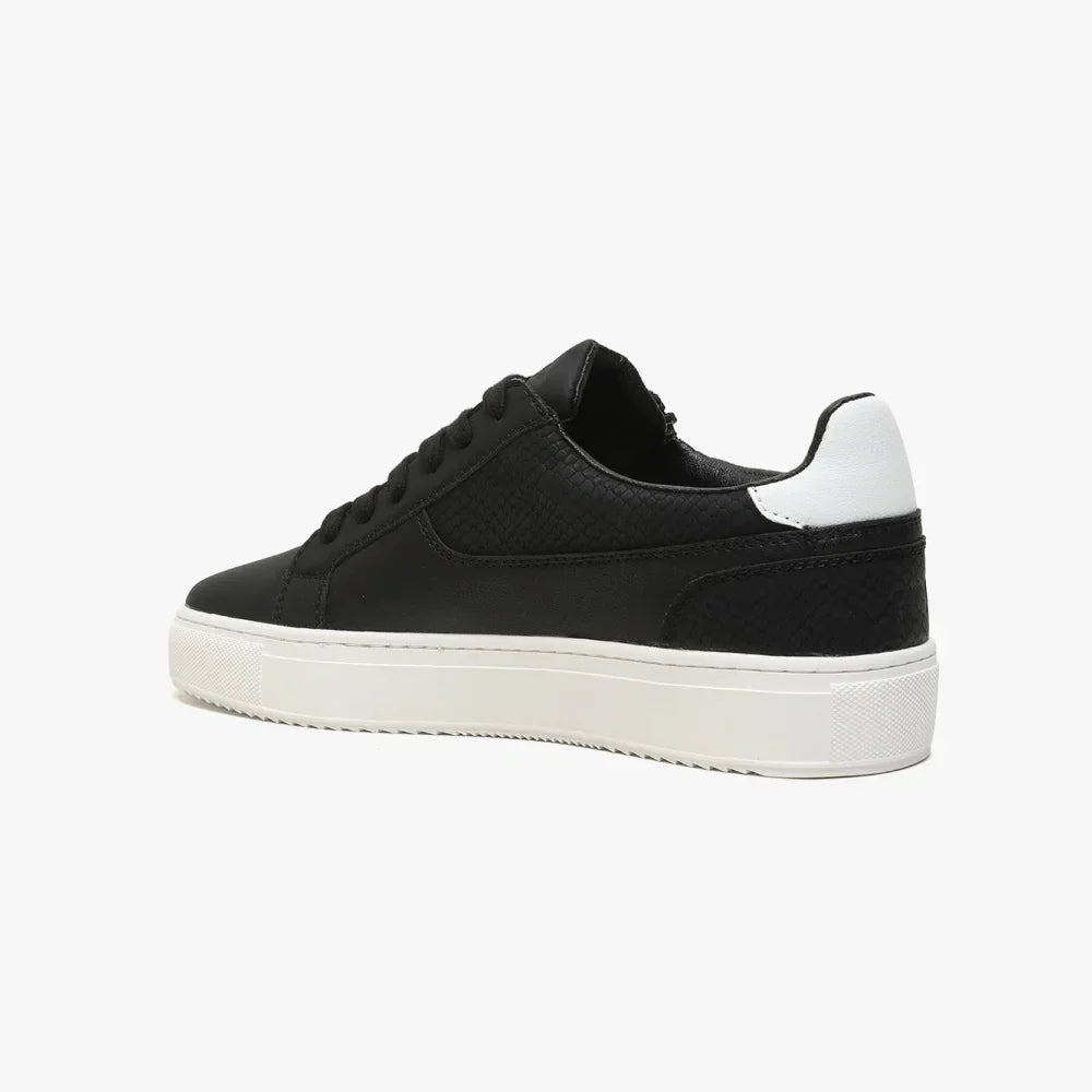 V 07 ROMA SNAKE BLACK SNEAKERS NOIR 4