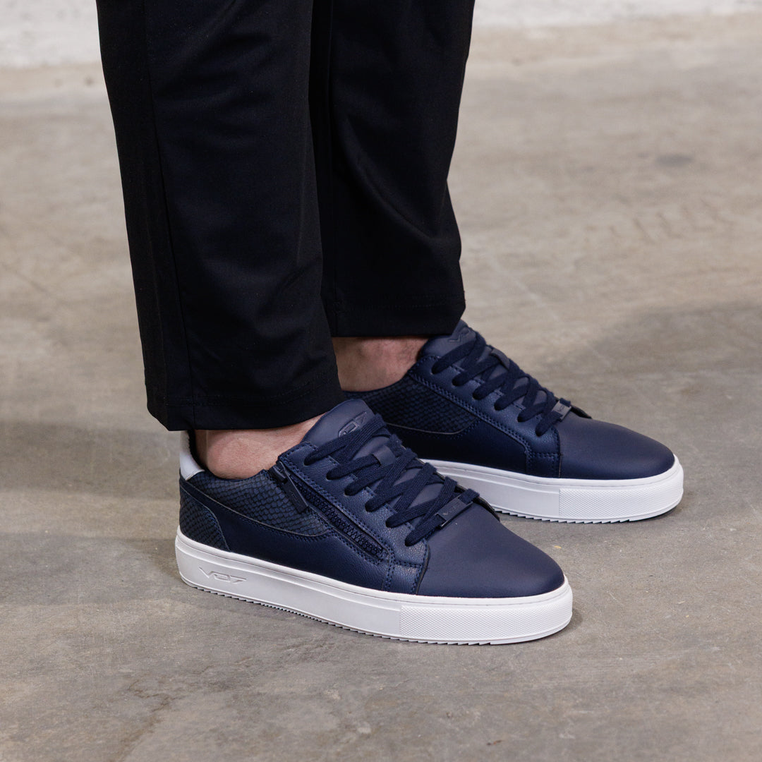 V 07 ROMA SNAKE NAVY SNEAKERS ELÉGANCE MARINE 2