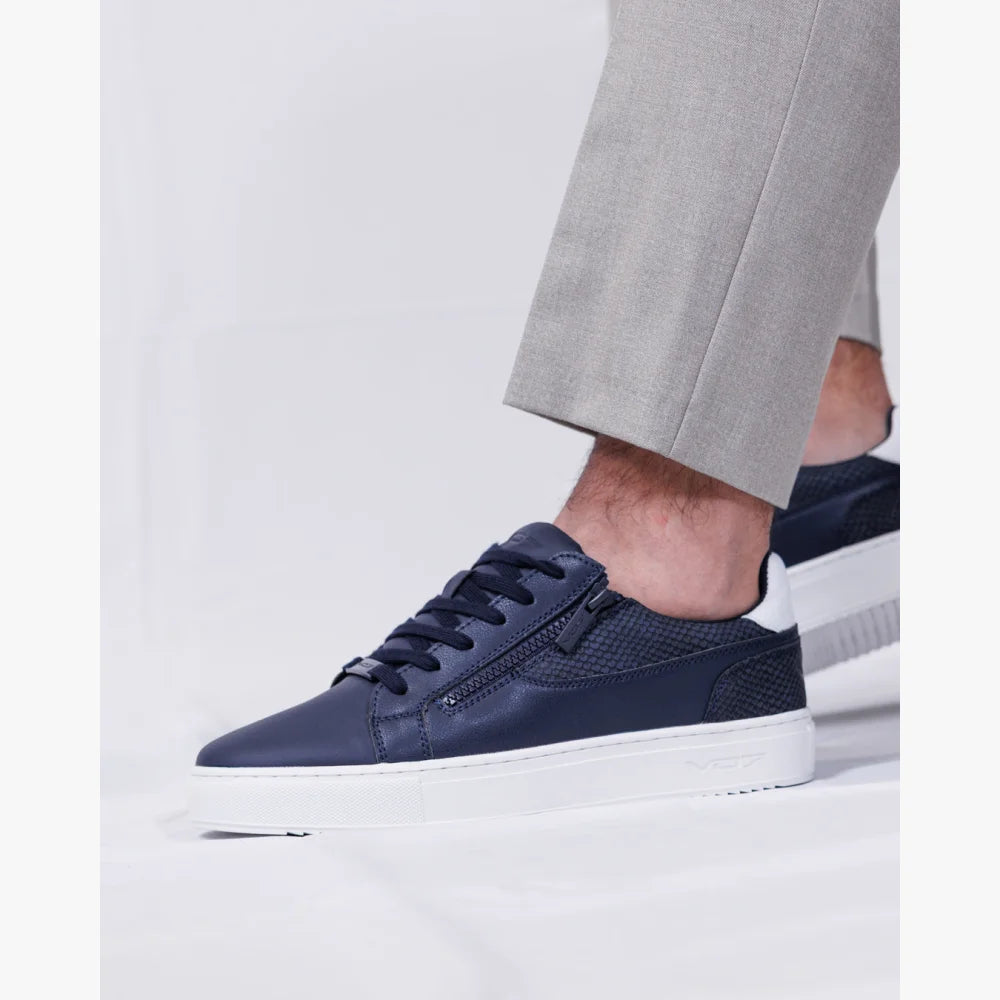 V 07 ROMA SNAKE NAVY SNEAKERS ELÉGANCE MARINE 7