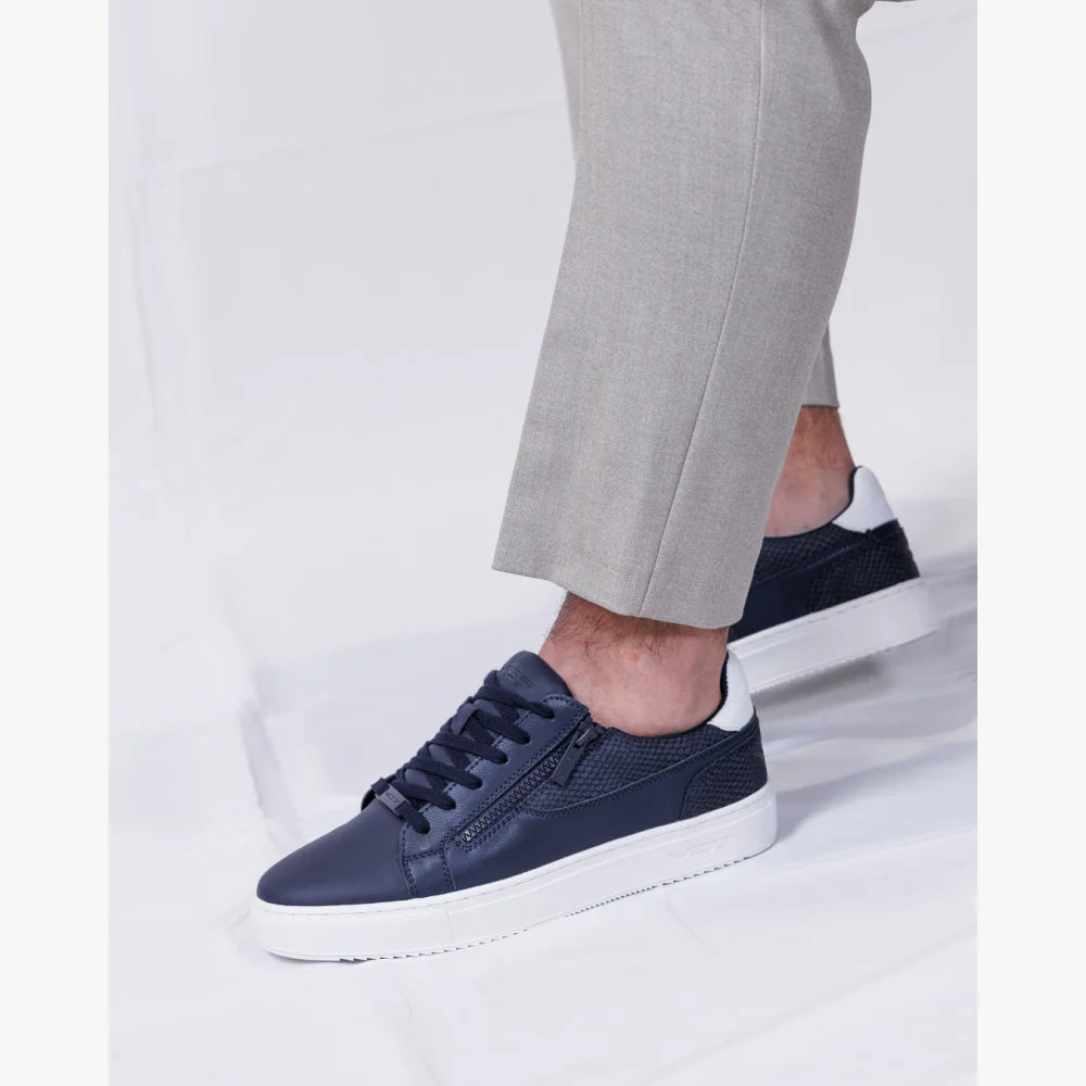 V 07 ROMA SNAKE NAVY SNEAKERS ELÉGANCE MARINE 6
