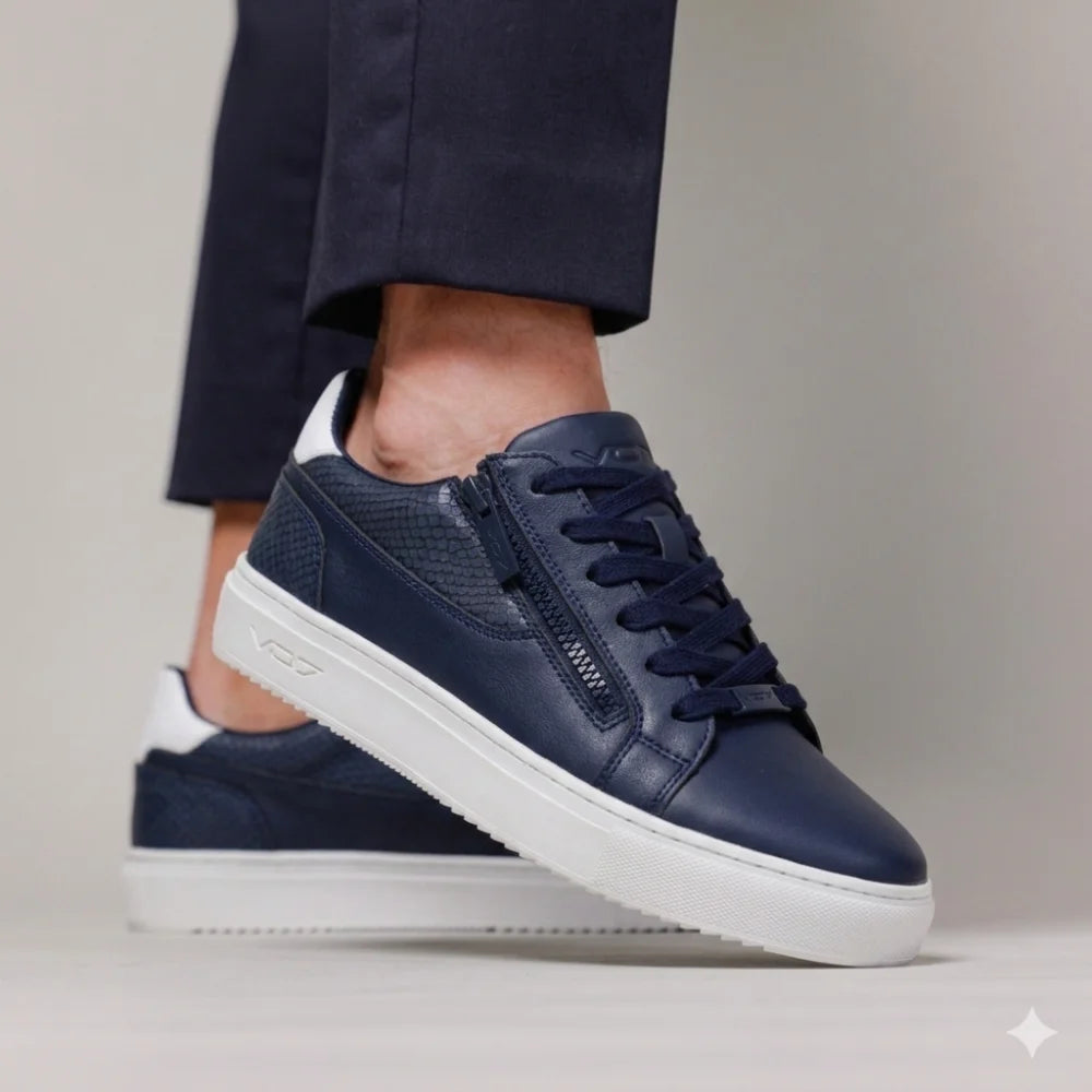 V 07 ROMA SNAKE NAVY SNEAKERS MARINE 5
