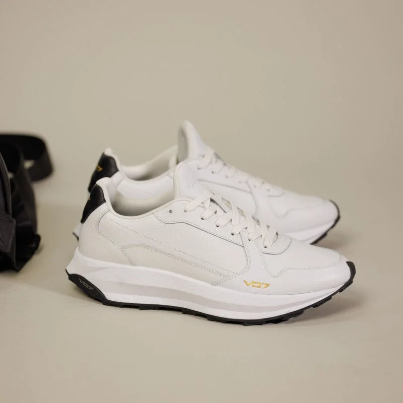 V 07 ORAN CUIR BLANC SNEAKERS BLANC 9