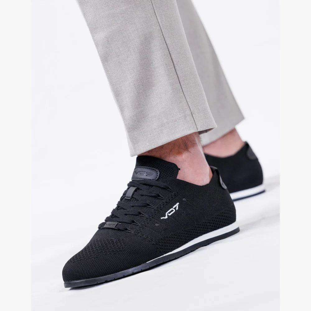 V 07 YACHT KNIT BLACK SNEAKERS ELÉGANCE NOIR 8