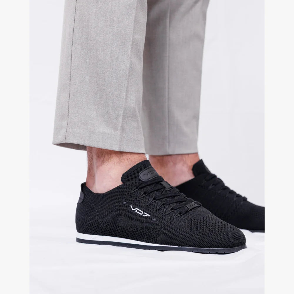 V 07 YACHT KNIT BLACK SNEAKERS ELÉGANCE NOIR 6