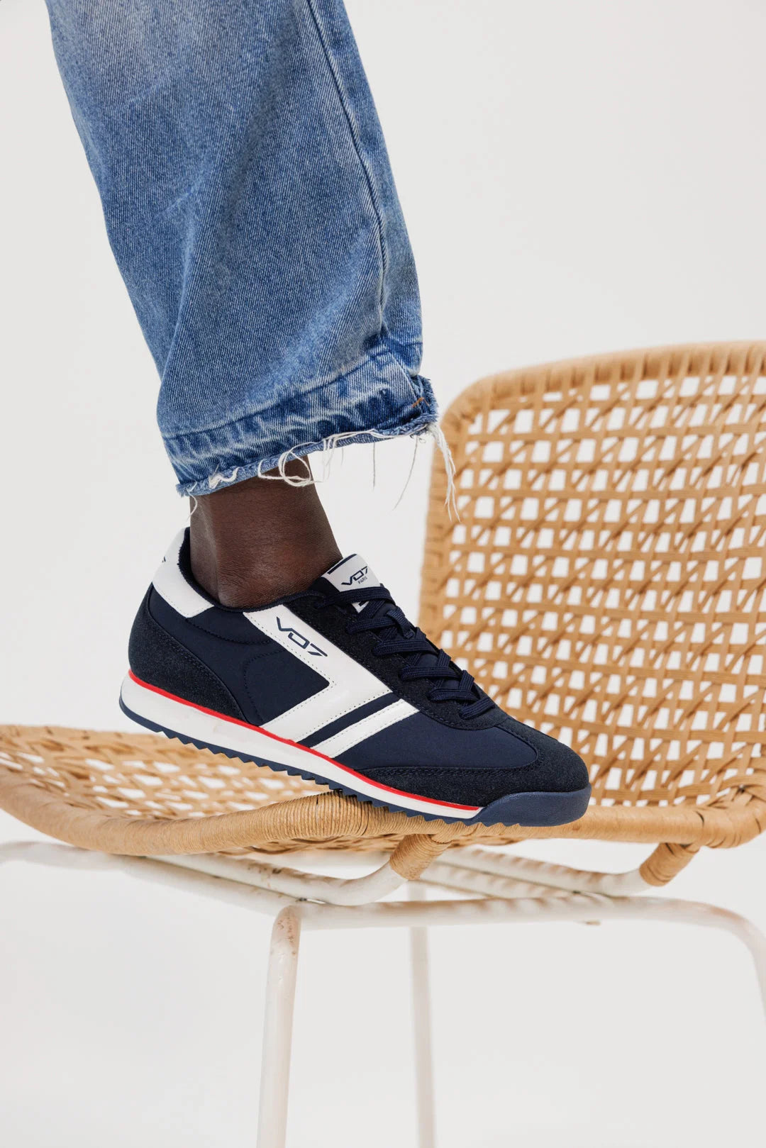 V 07 ZIZOU NAVY SNEAKERS MIX MARINE 3